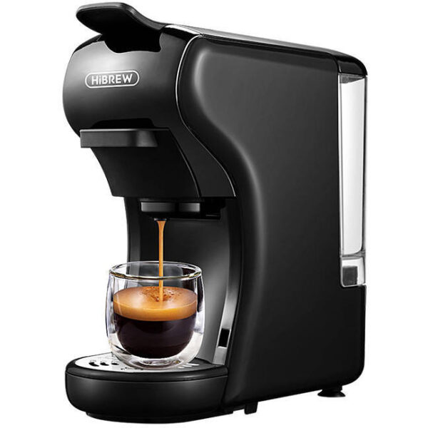 HiBREW H1A е създадена, за да предложи безгранична свобода на избор. С тази кафемашина, любителите на кафето могат да пробват истинска гама от вкусове, от нежния еспресо до богато и вкусно лате. Благодарение на многофункционалността на машината, вие сте свободни да избирате капсули от любимите си брандове, включително съвместими с Nespresso, Dolce Gusto, хартиени дози (ESE сашета) и смляно кафе.