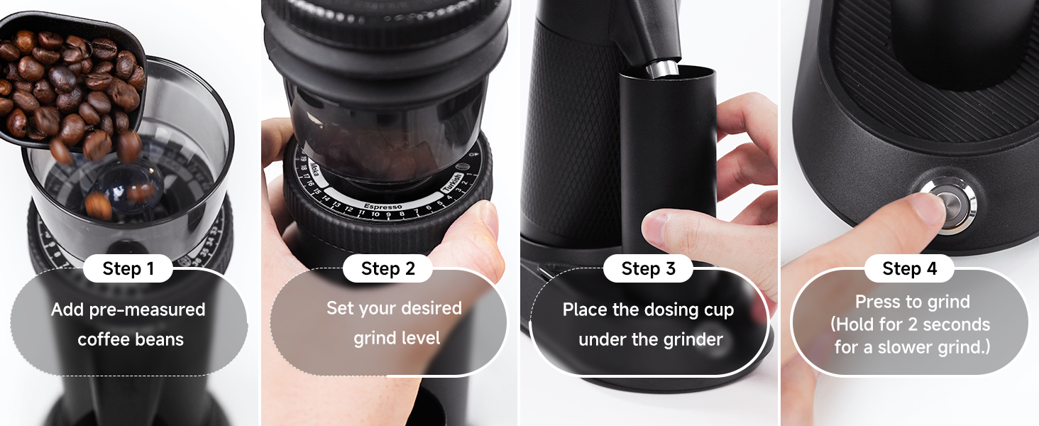 Електрическа кафемелачка HiBREW Grinder G5, за еспресо и турско кафе - Image 16