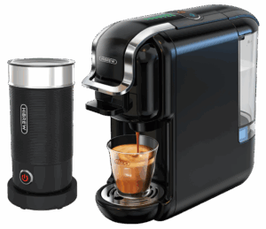 Кафемашина HiBREW H2B, 5 в 1, черна + eлектрическа кана за мляко