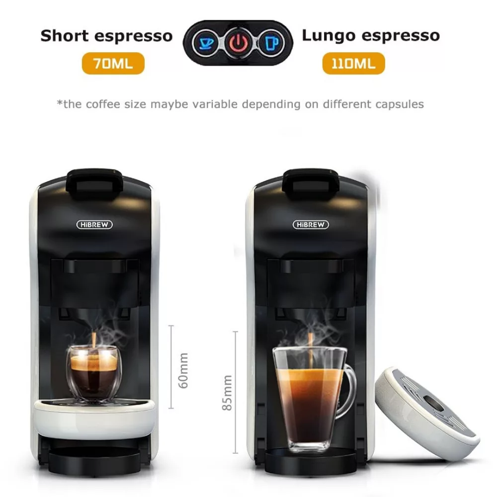Мултифункционална кафемашина HiBREW H1A, бяла + кана за мляко - Image 7