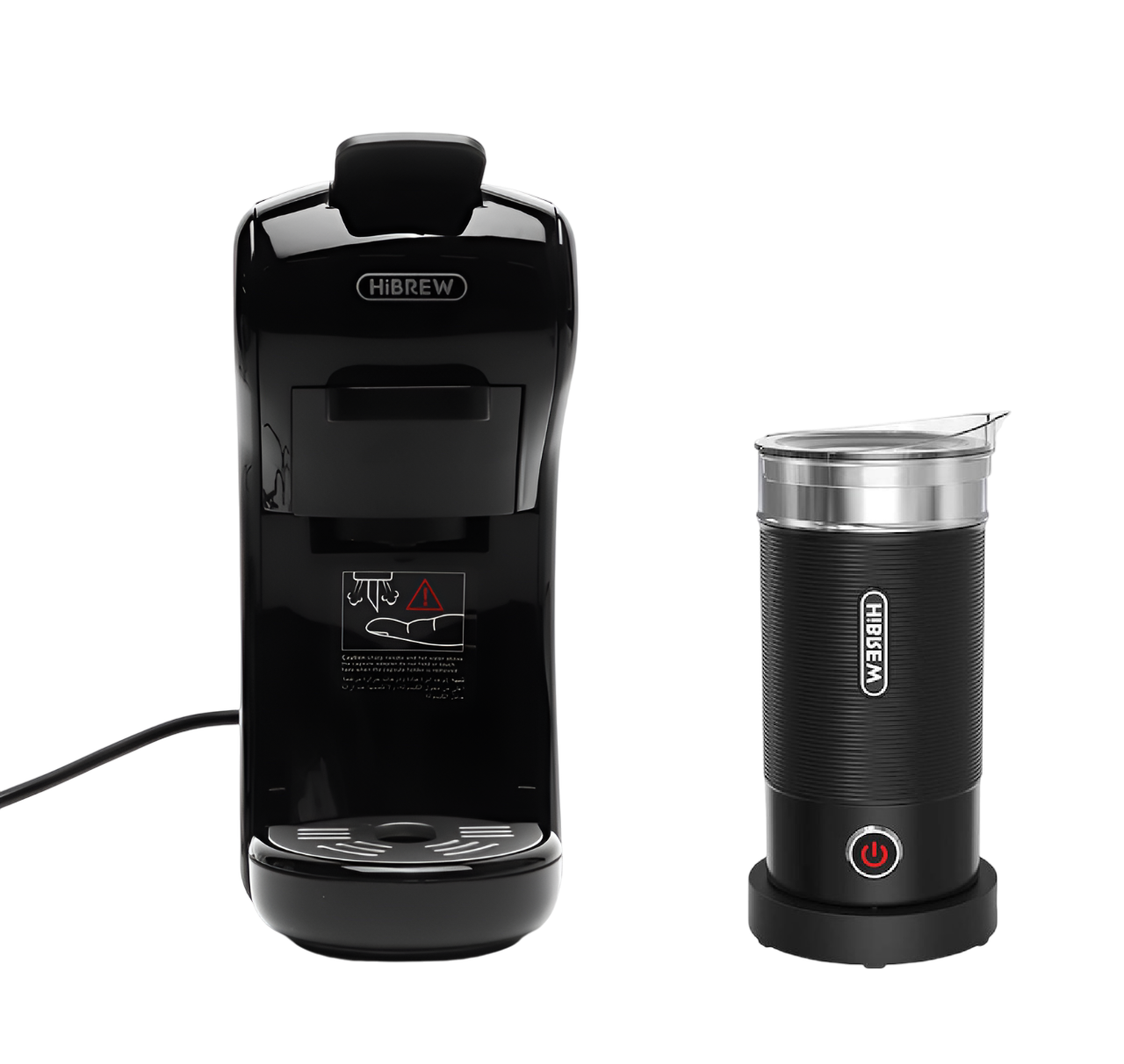 Мултифункционална кафемашина HiBREW H1A, черна + кана за мляко - Image 3
