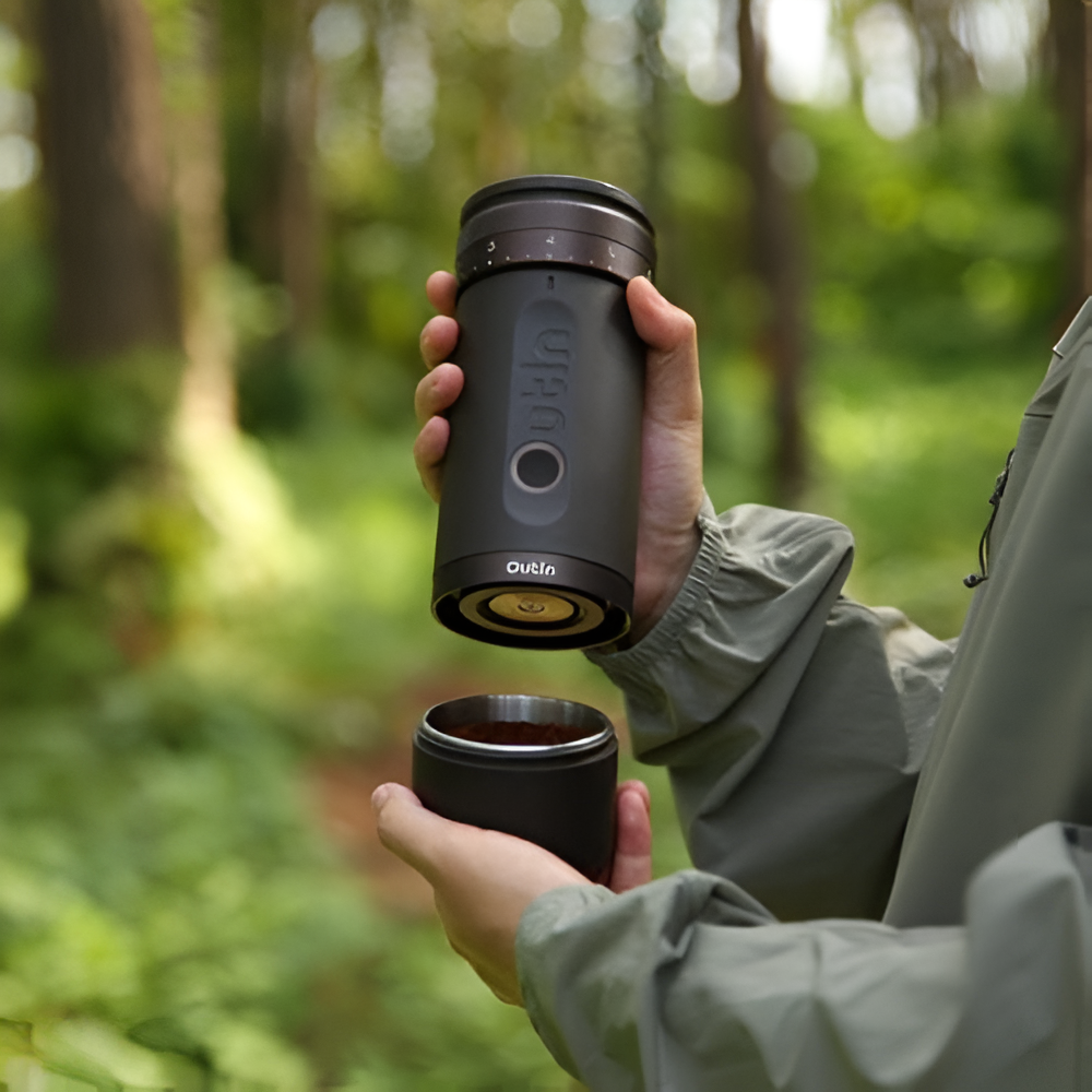 Преносима кафемелачка Outin Fino, Tundra Brown - Image 9