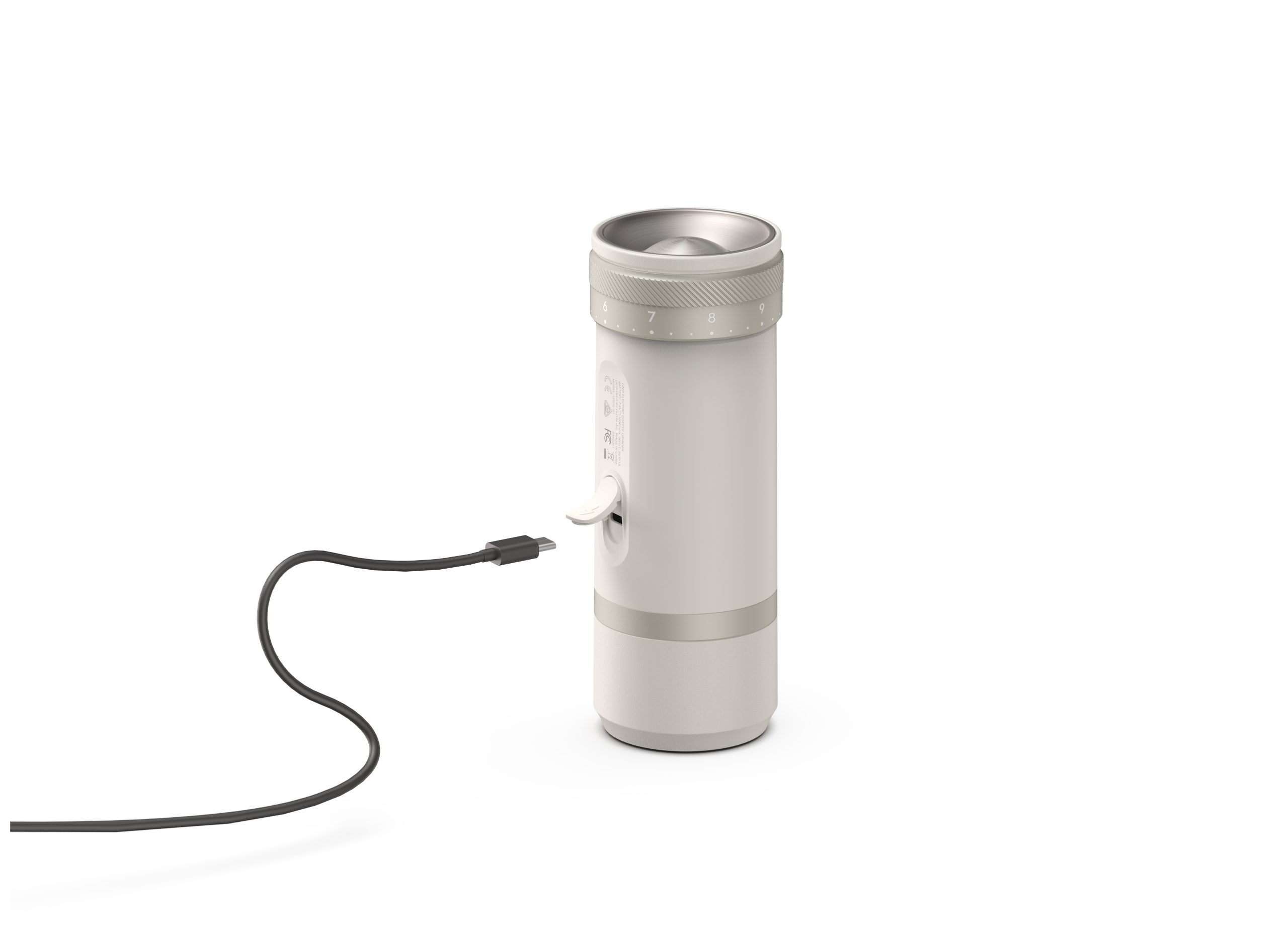 Преносима кафемелачка Outin Fino, Sandstone White - Image 4