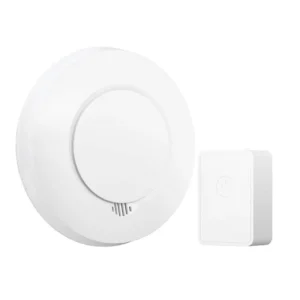 Смарт детектор за дим и смарт хъб Meross GS559AH, 433MHz, HomeKit, бял