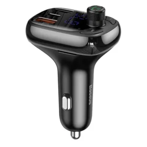 FM трансмитер за кола Baseus S-13, 2 x USB, Bluetooth, черен