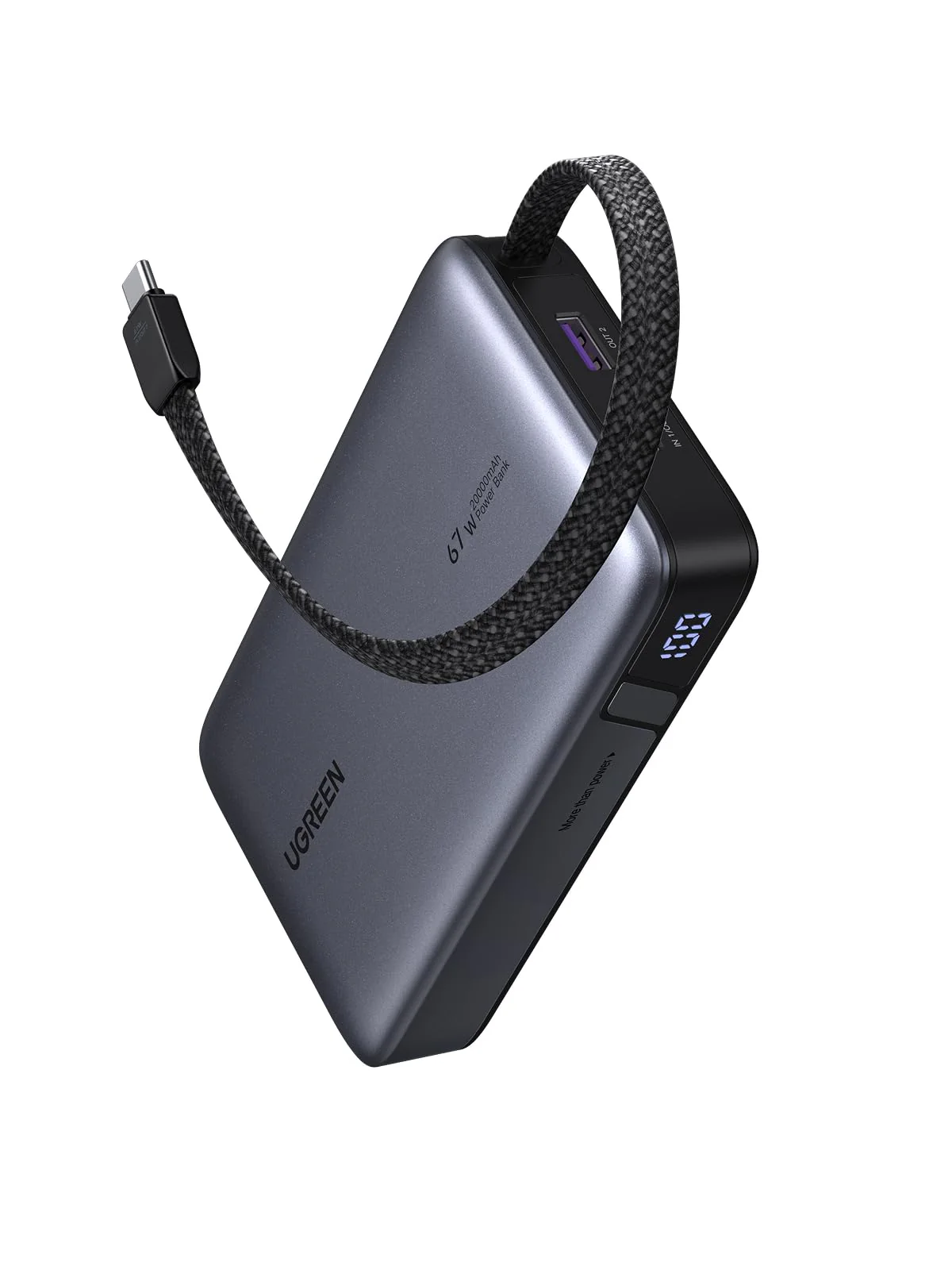 prenosima bateria ugreen power bank pb550 20000 mah 67w