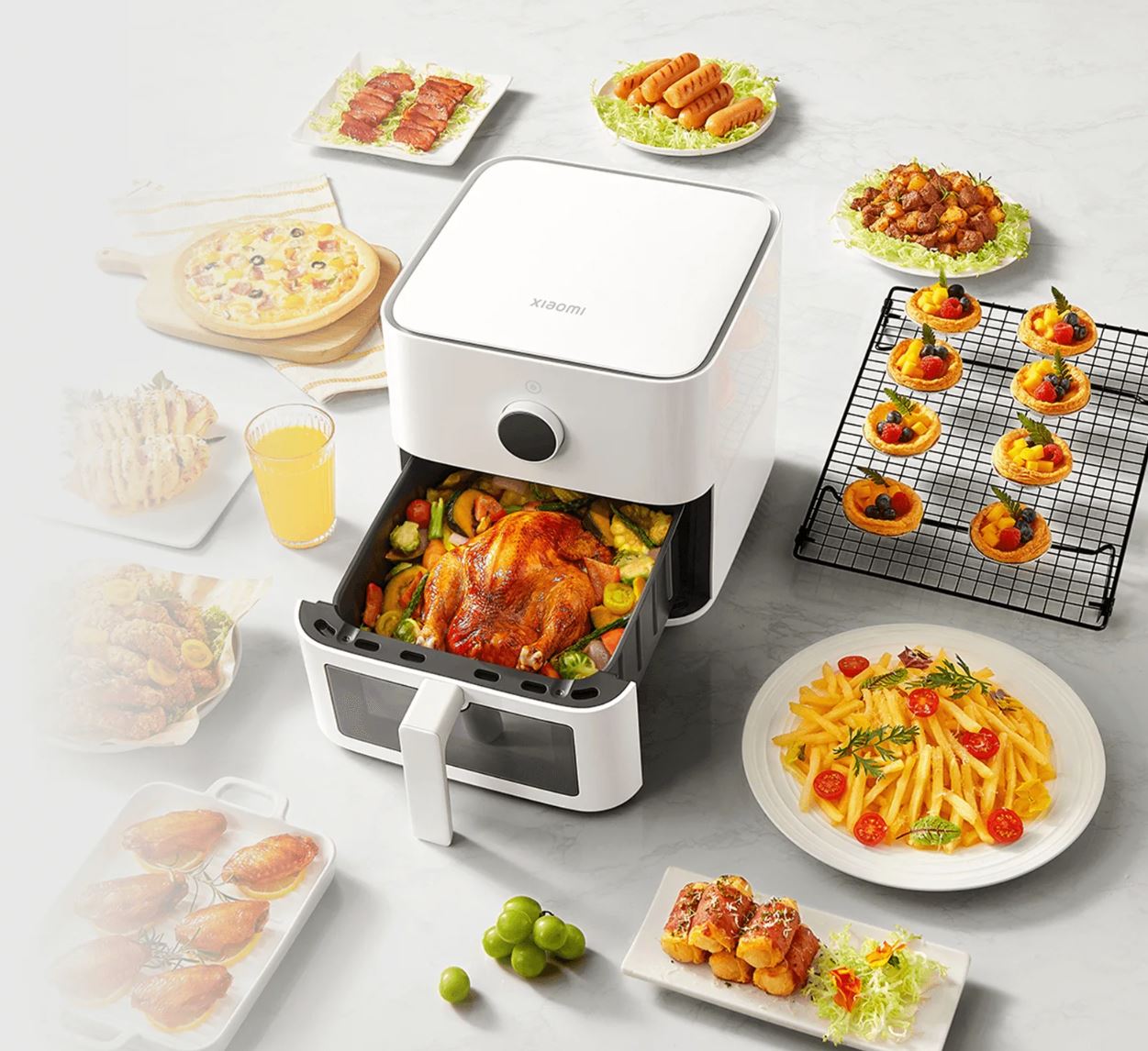 frityurnik s goresht vazduh xiaomi smart air fryer 5 5l bhr8238eu (4)