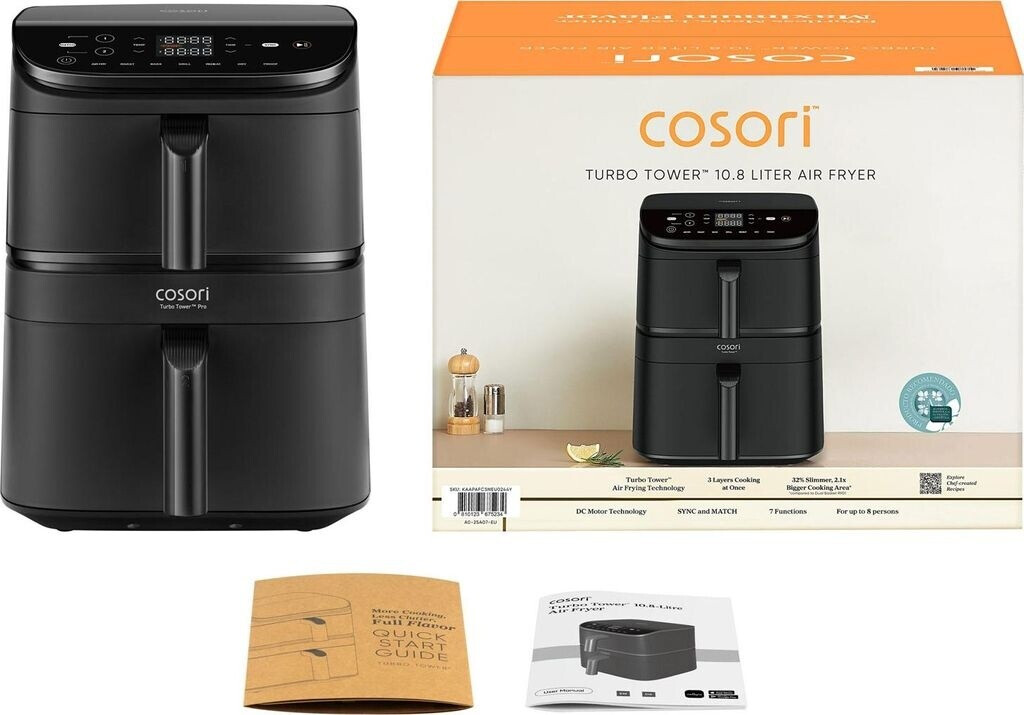 frityurnik s goresht vazduh cosori turbo tower caf dc121 6 5l cheren (9)