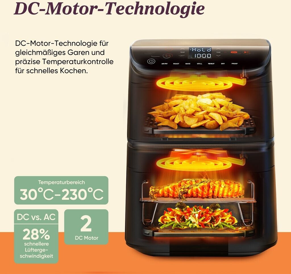 frityurnik s goresht vazduh cosori turbo tower caf dc121 6 5l cheren (13)