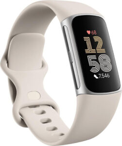 смарт часовник fitbit charge 6 advanced fitness and health tracker porcelain бежав (4)